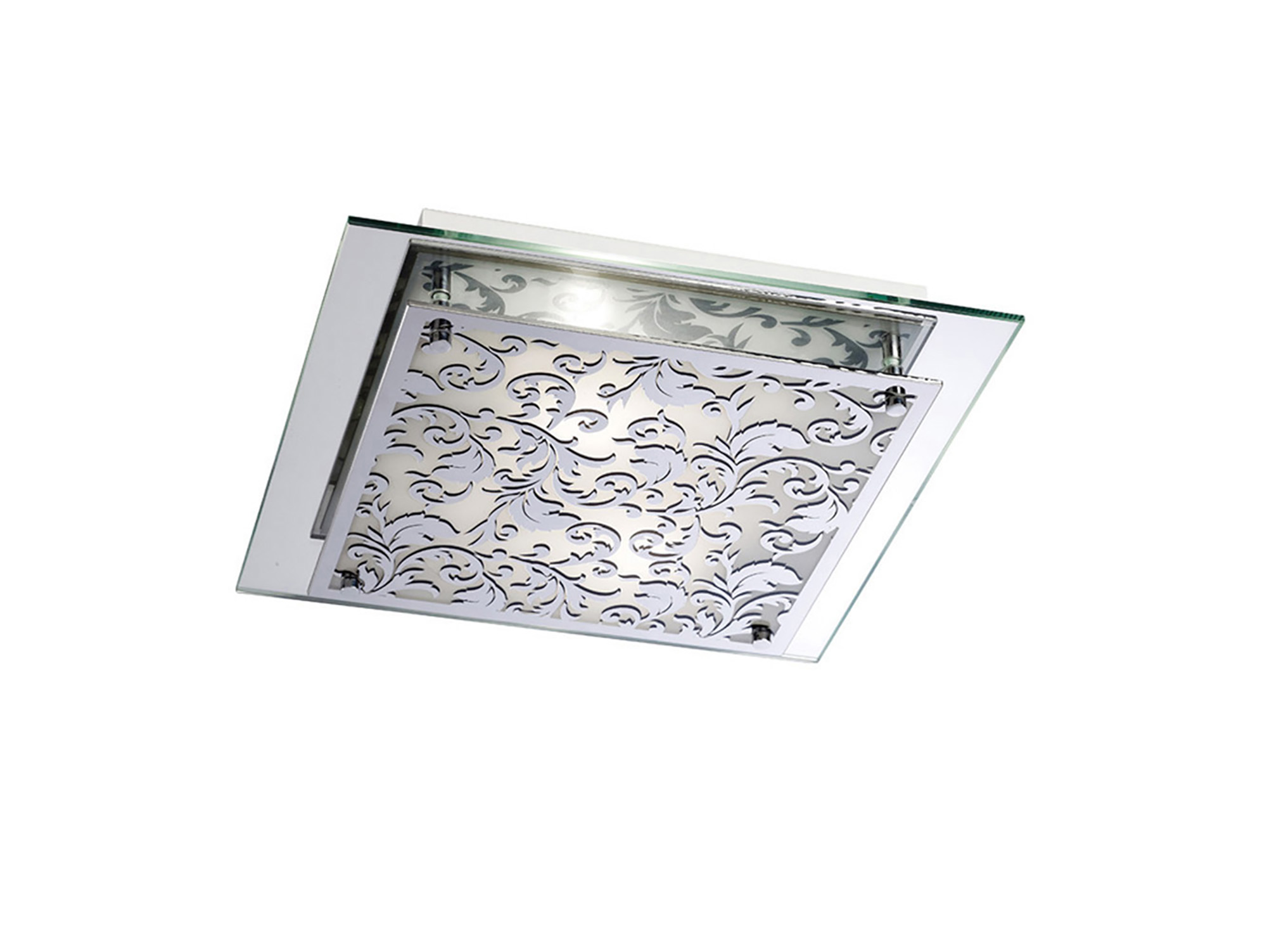 IL31016  Roveta Glass  Flush Ceiling 2 Light